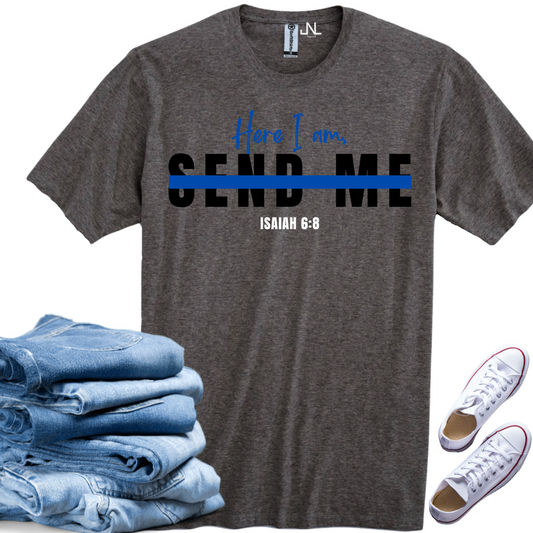 Blue Line Send Me Graphic T-Shirt