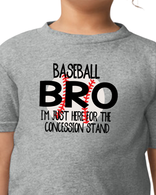 Baseball Bro Concession Stand Graphic T-Shirt