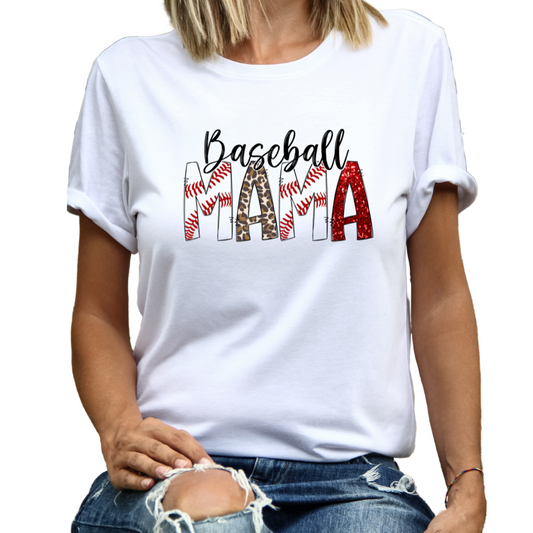 Baseball Mama Graphic T-Shirt