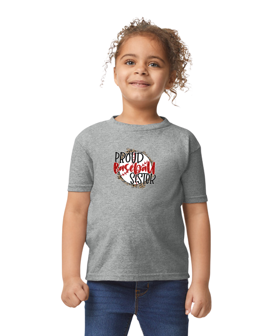 Baseball Proud Sister Graphic T-Shirt